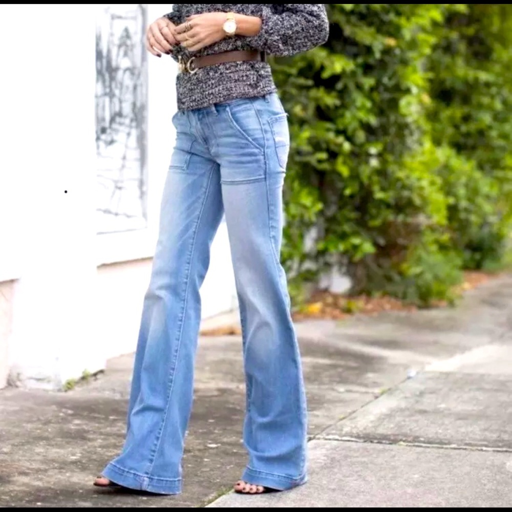 American Eagle A Line Flare Leg Jeans Sz 2 NWT